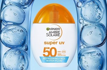 Garnier Αντηλιακό Προσώπου με Υαλουρονικό Water Fluid SPF50