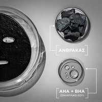 Charcoal Tissue Mask Application AHA BHA