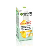 Κρέμα & Ορός Προσώπου 2 σε 1 SPF25 με Βιταμίνη C για Λάμψη