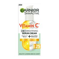 Κρέμα & Ορός Προσώπου 2 σε 1 SPF25 με Βιταμίνη C για Λάμψη