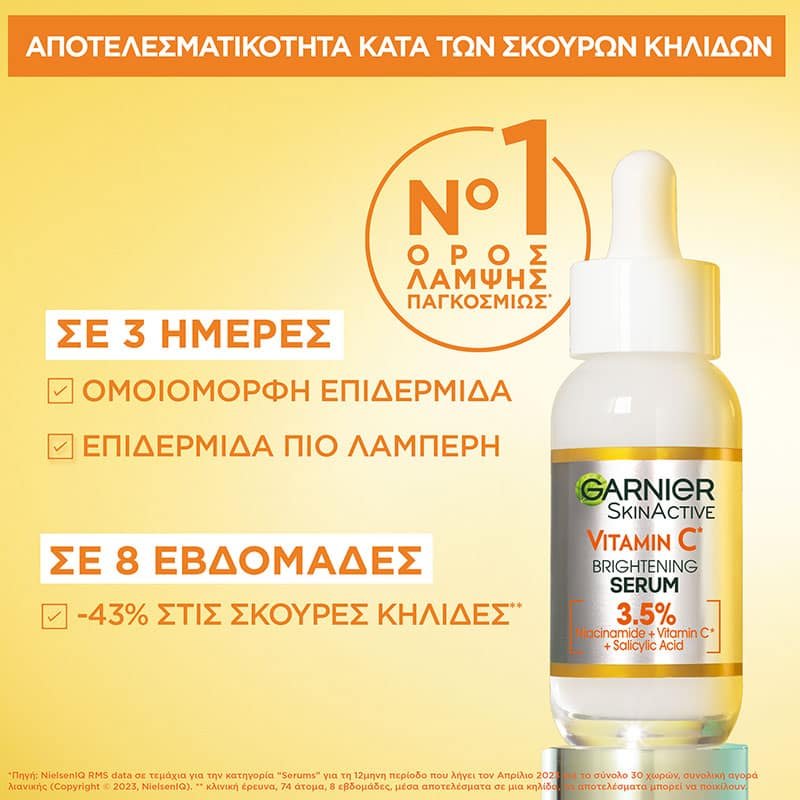 VITAMIN C Ορός Λάμψης με Βιταμίνη C, Νιασιναμίδη & Σαλικυλικό Οξύ Benefits