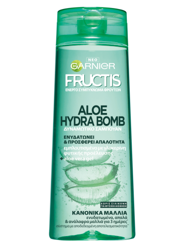 Δυναμωτικό Σαμπουάν Ενυδάτωσης Μαλλιών Aloe Hydra Bomb | Garnier