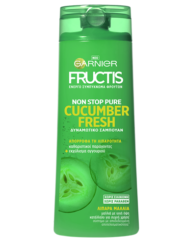 Δυναμωτικό Σαμπουάν για Λιπαρά Μαλλιά Cucumber Fresh | Garnier