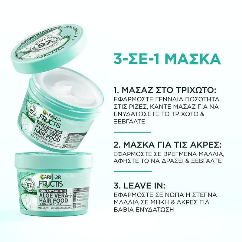 Hair Food Μάσκα με Aloe 3-σε-1