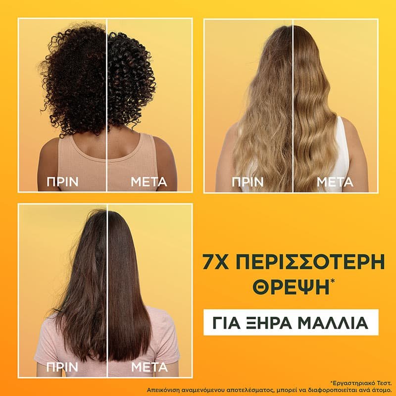 FRUCTIS HAIR FOOD Μάσκα Μαλλιών για Θρέψη 3 σε 1 με Μπανάνα