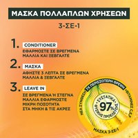 FRUCTIS HAIR FOOD Μάσκα Μαλλιών για Θρέψη 3 σε 1 με Μπανάνα