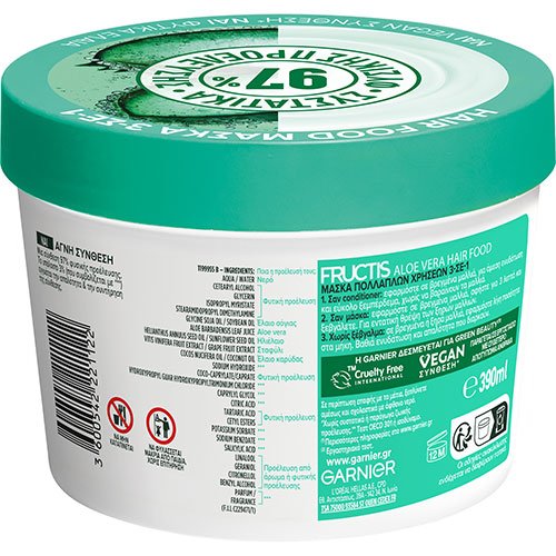 aloe hair food mask back
