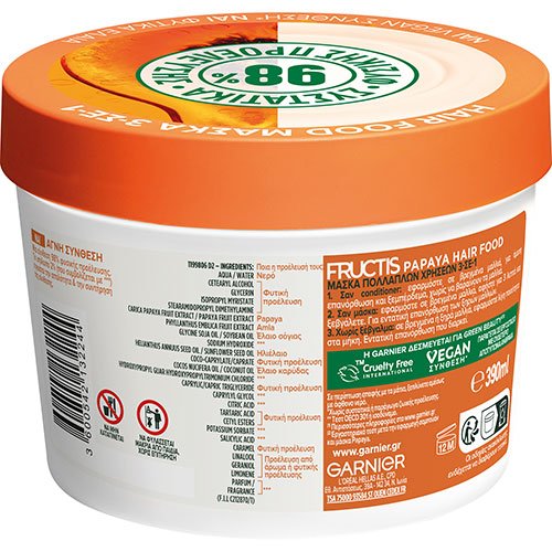 papaya hair food mask back 