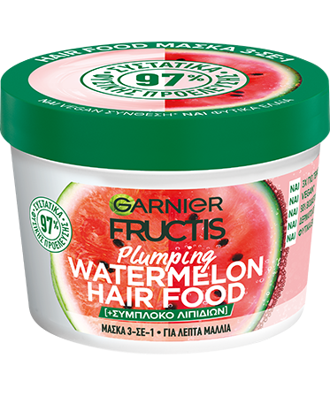 watermelon hair food mask