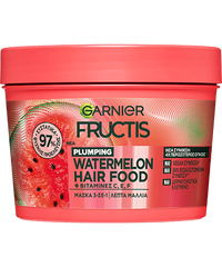 FRUCTIS HAIR FOOD WATERMELON Μάσκα Μαλλιών για Όγκο 3 σε 1 με Καρπούζι