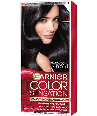 ΒΑΦΗ ΜΑΛΛΙΩΝ COLOR SENSATION 1.0 Μαύρο