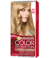 ΒΑΦΗ ΜΑΛΛΙΩΝ COLOR SENSATION 8.0 Φωτεινό Ξανθό Ανοιχτό