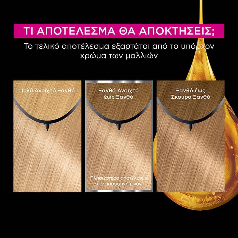 Olia 9.0 Ξανθό Πολύ Ανοιχτό Βαφή Μαλλιών Χωρίς Αμμωνία Αποτελέσματα