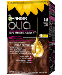 Olia 5.5 Καστανό Ακαζού Βαφή Μαλλιών Χωρίς Αμμωνία | Garnier