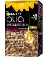 Olia 7.13 Ξανθό Μπεζ Σαντρέ Βαφή Μαλλιών Χωρίς Αμμωνία