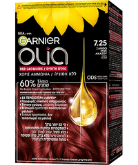 Βαφή Μαλλιών Χωρίς Αμμωνία Olia 7.25 Ξανθό Ιριζέ Ακαζού