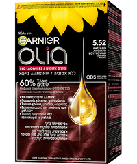 Olia 5.52 Καστανό Ανοιχτό Βουργουνδί Βαφή Μαλλιών Χωρίς Αμμωνία