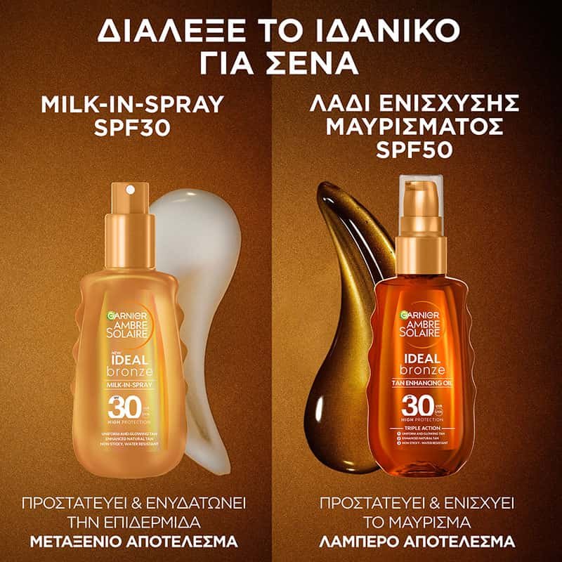 Ambre Solaire Ideal Bronze Milk Range Comparison