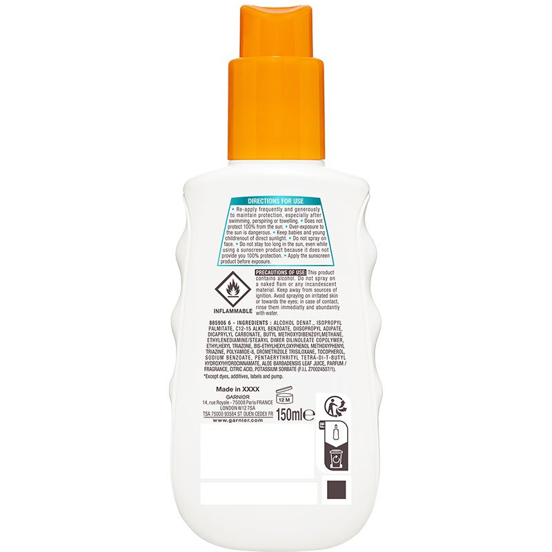 Invisible Protect Spray Αντηλιακής Προστασίας με Υφή Νερού SPF 30 - Προϊόν από Πίσω