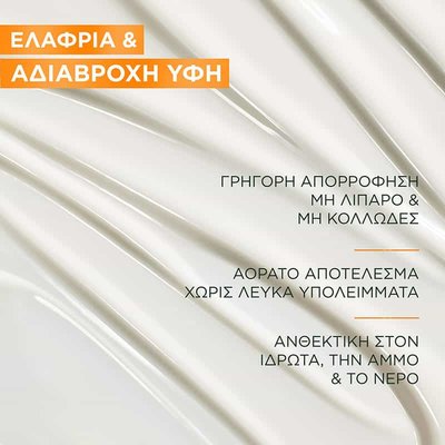 Αντηλιακό Γαλάκτωμα με SPF20 Υφή