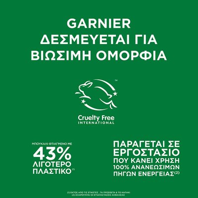 Garnier Cruelty free