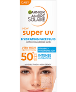 Super UV Αντηλιακή Κρέμα Προσώπου SPF50+ με Υαλουρονικό Οξύ